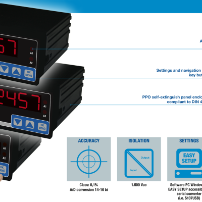 Bộ Hiển Thị Nhiệt Độ | Analog 4-20mA | Xung